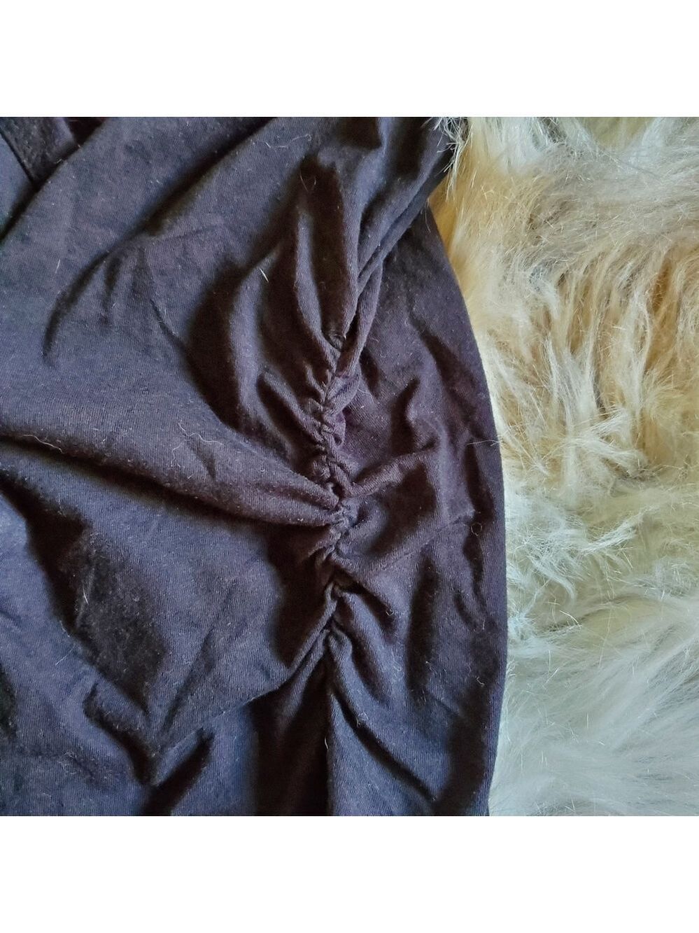 Black Ruched Cardigan - Picture 3 of 4